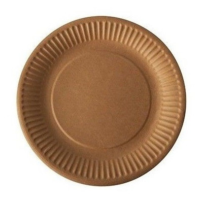 Assiette kraft Ø23cm