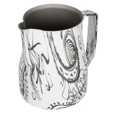 Pichet à lait Black & White Metallurgica Motta 50cl - Qualité professionnelle