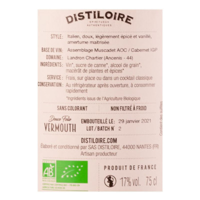 Vermouth Rouge Bio