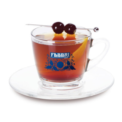 Thé amarena Fabbri avec tasse et sous tasse Fabbri