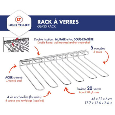 Rack à verres - 20 verres - Louis Tellier image 2
