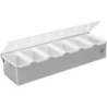 Distributeur inox 6 compartiments - Louis Tellier