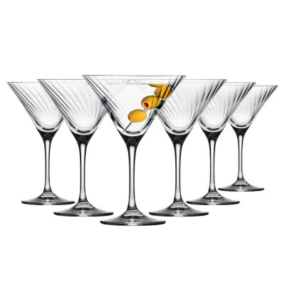 Ensemble de 6 verres à martini - collection Lumi