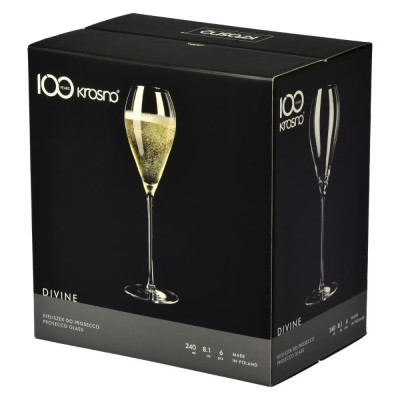 Verre à Prosecco 225 ml Divine – Élégance signée Krosno