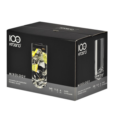 Verre Highball 350 ml Mixology – Coffret de 6 Krosno