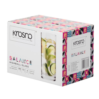 Verre Highball 300 ml Balance – Élégance sobre x6