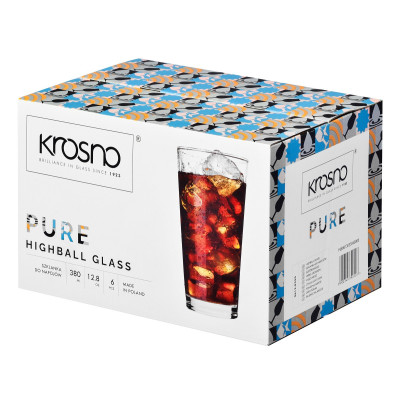 Verre Highball 350 ml Pure – Minimalisme élégant x6