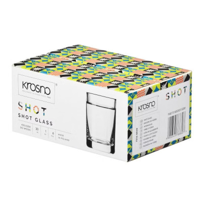 Verre Shot 30 ml Krosno – Élégance minimaliste x6