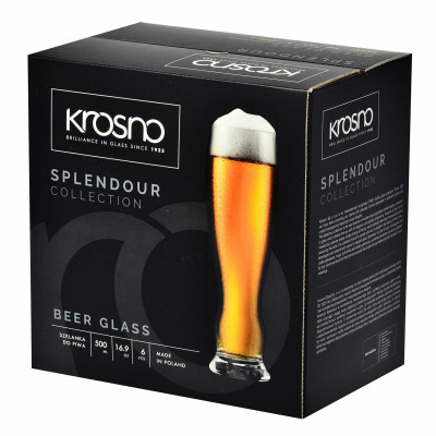 Verre à Bière 500 ml Splendour – Pour bière de blé x6