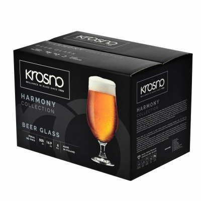 Verre à Bière 500 ml Harmony – Coupe élégante x6