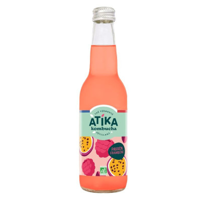 Kombucha Passion Framboise BIO ATIKA 33cl