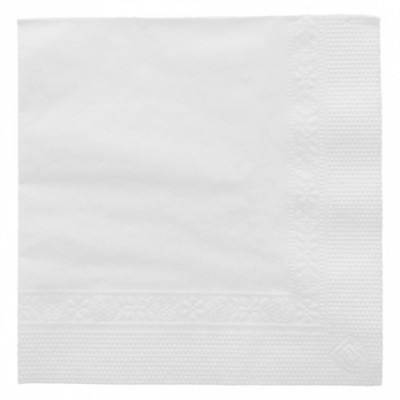Serviettes blanches 10x10cm
