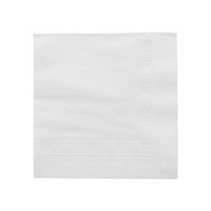Serviettes blanches 10x10cm