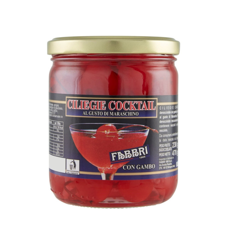 Fabbri Cerises avec queue au marasquin