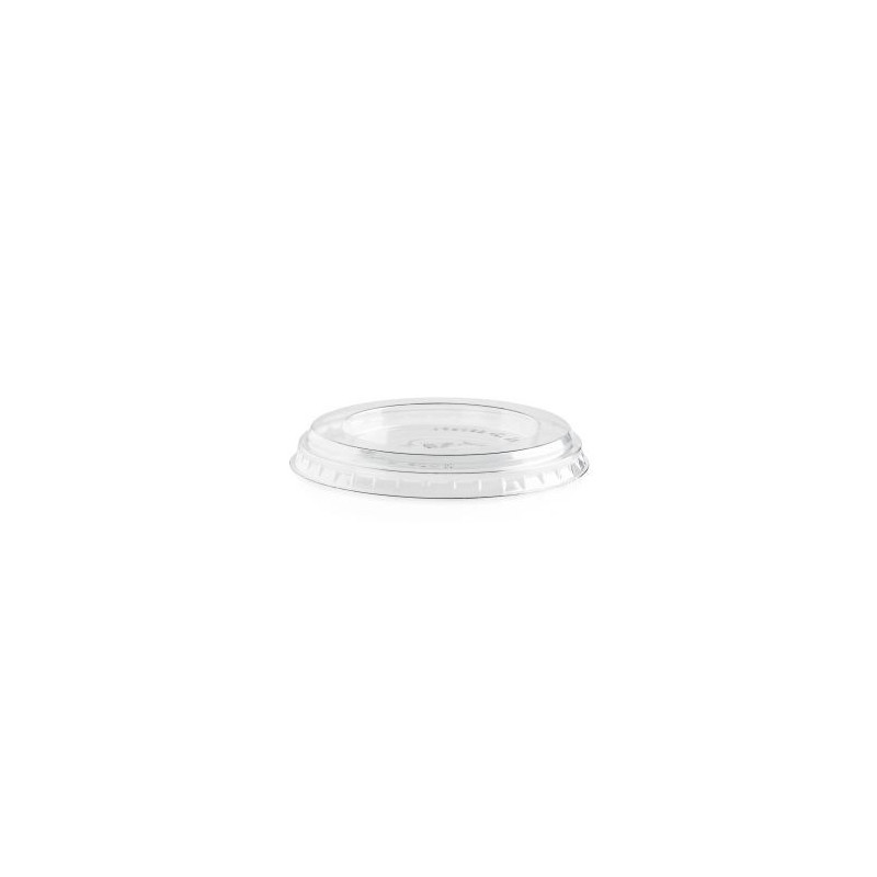 Couvercle plat biodégradable pour coupelle 250CC